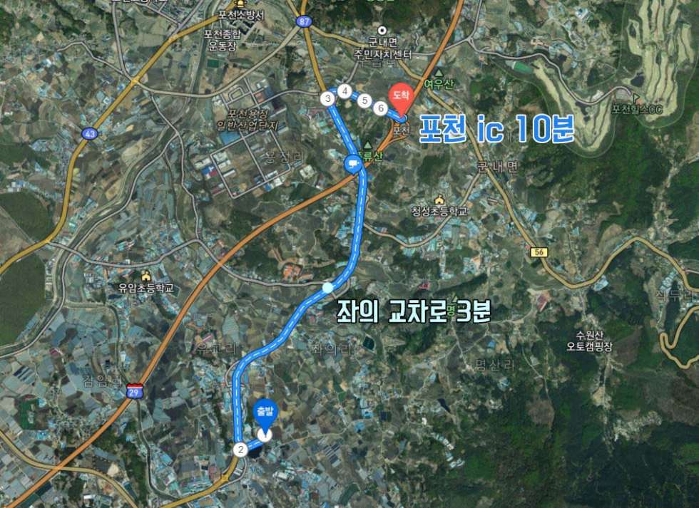 경기 포천시 군내면 유교리 [군내면 토지 매매] 포천 ic 가깝고 계획관리지역인 공장용부지 매매! 매매 매물번호 10084 사진 2