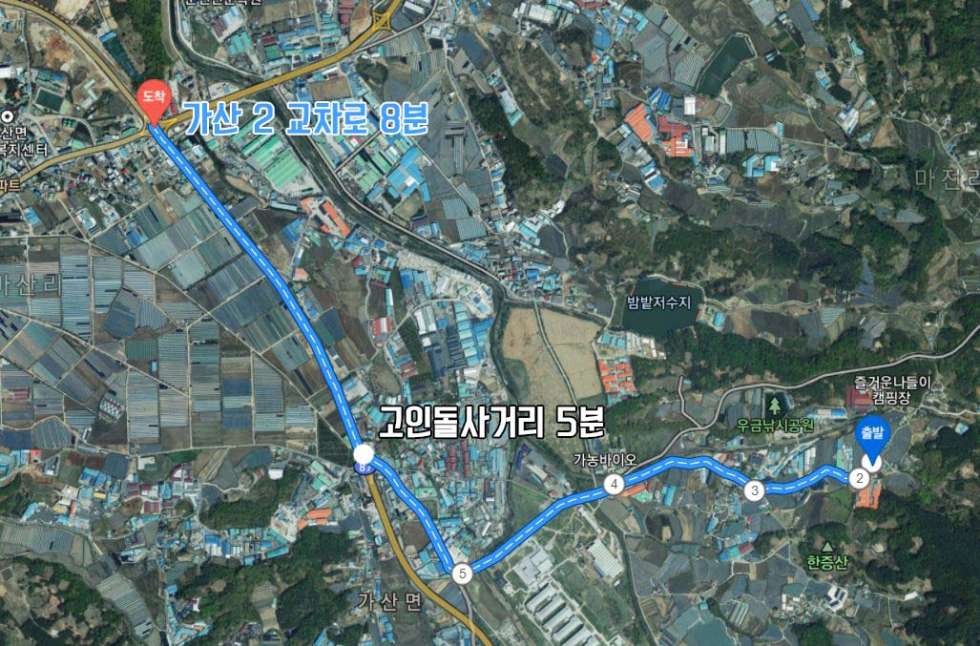 경기 포천시 가산면 우금리 토지 양 옆으로 도로가 지나가서 공장 짓기 좋은 아담한 우금리 대지 매매 매매 매물번호 10175 사진 2