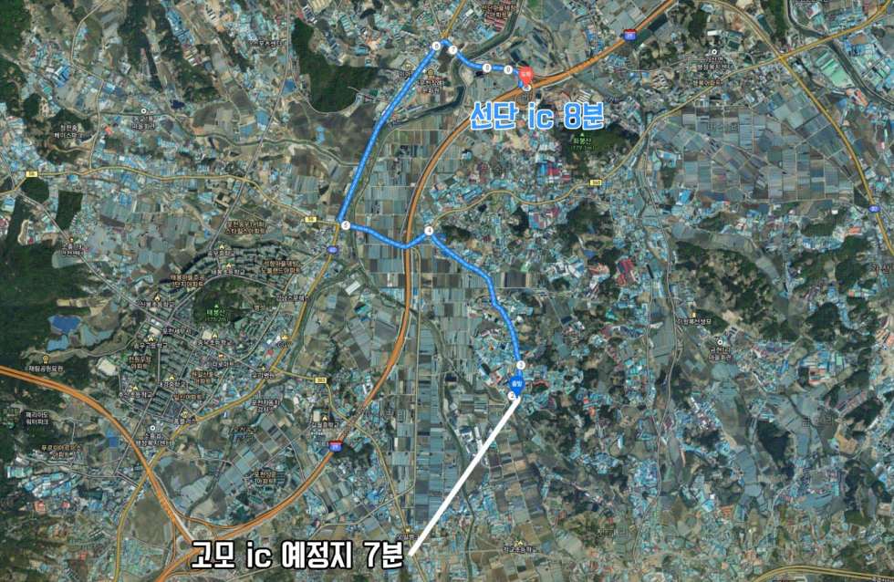 경기 포천시 가산면 가산리 고모 ic 예정지, 선단 ic 가까운 계획관리지역 948py 매매! 매매 매물번호 10190 사진 2